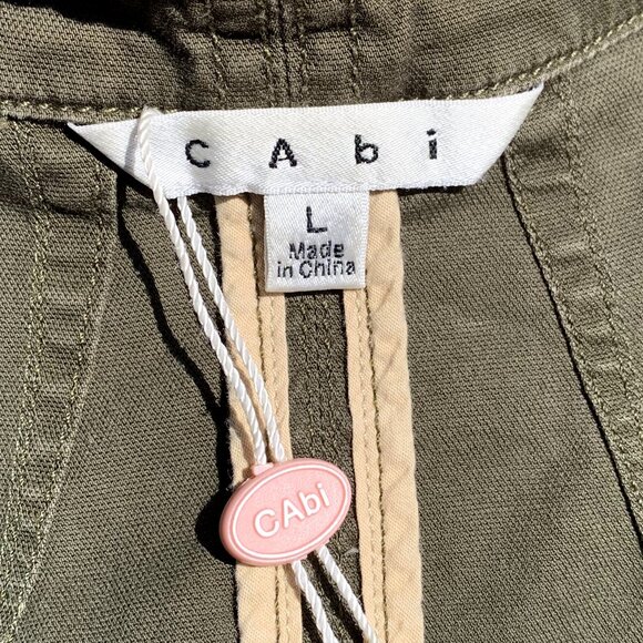 CAbi Army Green Anorak Military Utility Cargo Jacket - Picture 8 of 15